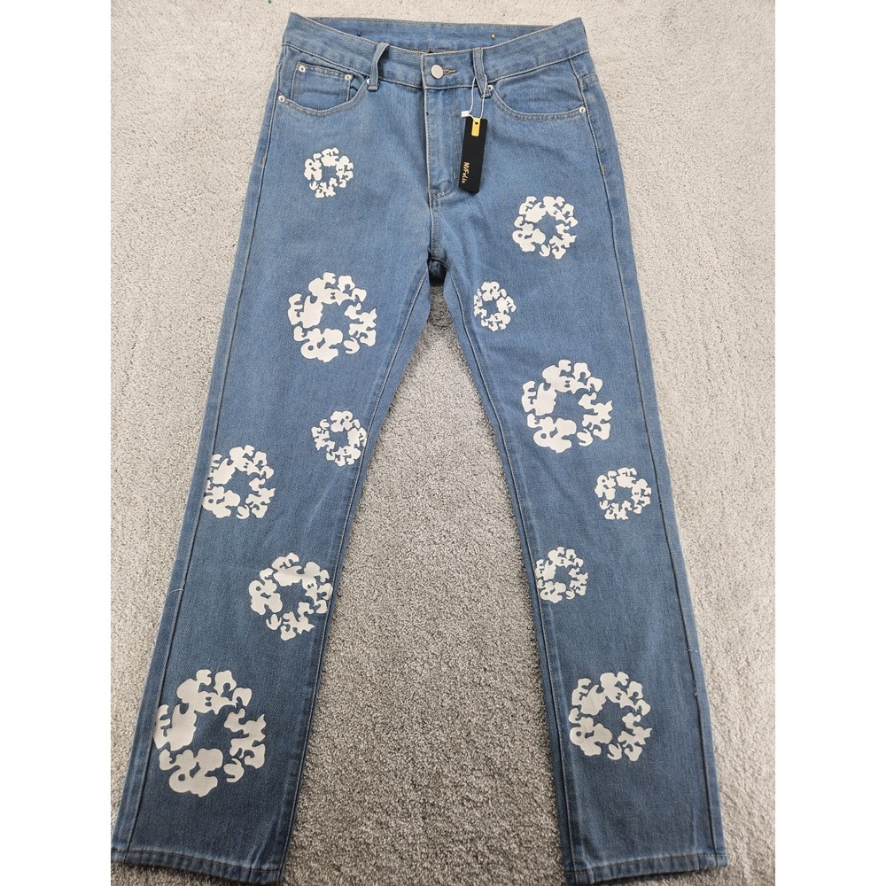 NVFelix Floral Pattern Straight Leg Pants Women's Small 31x30 NWT - Picture 1 of 11